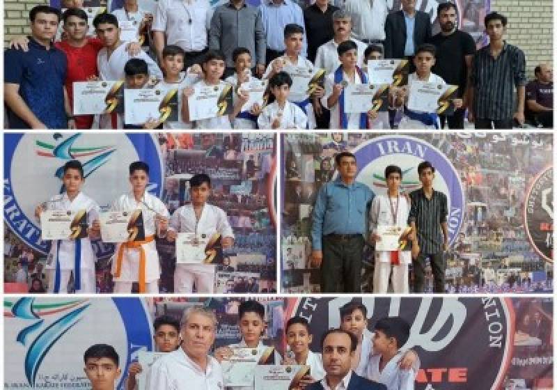 ۱۰ طلا ، ۸ نقره و ۶ برنز سهم کاراته کاهای جیرفتی در مسابقات قهرمانی کشور